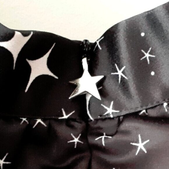 NWT Maska Mode black & white star print voluminous maxi skirt, M - Picture 10 of 11